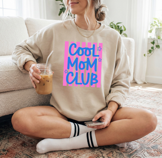 Cool Mom Club Crewneck (Sand)
