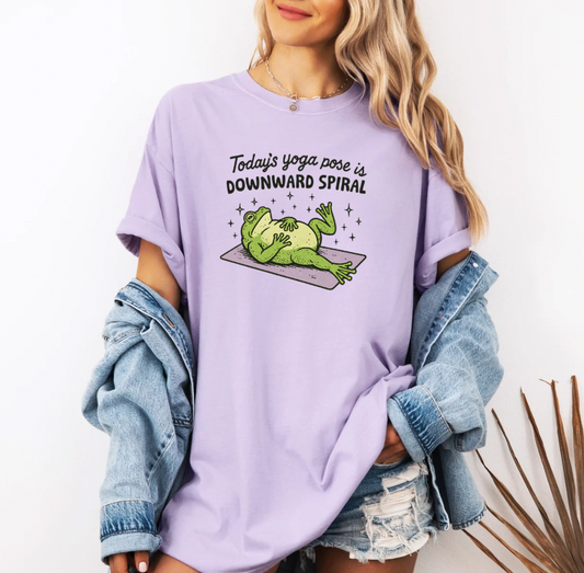 Downward Spiral T-shirt (Lavender)