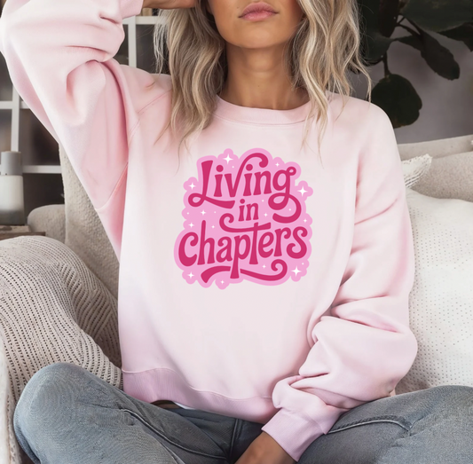 Living in Chapters Crewneck (Pink)