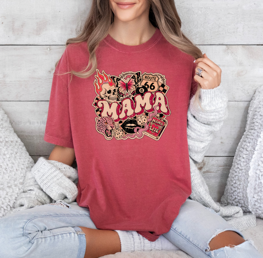 Mama T-shirt (Crimson)