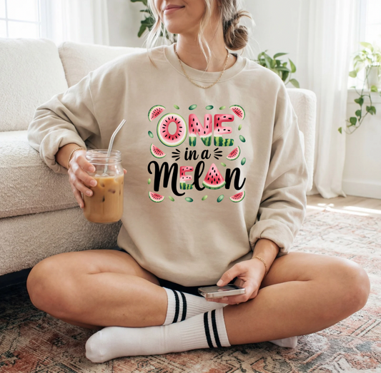 One in a Melon Crewneck (Sand)