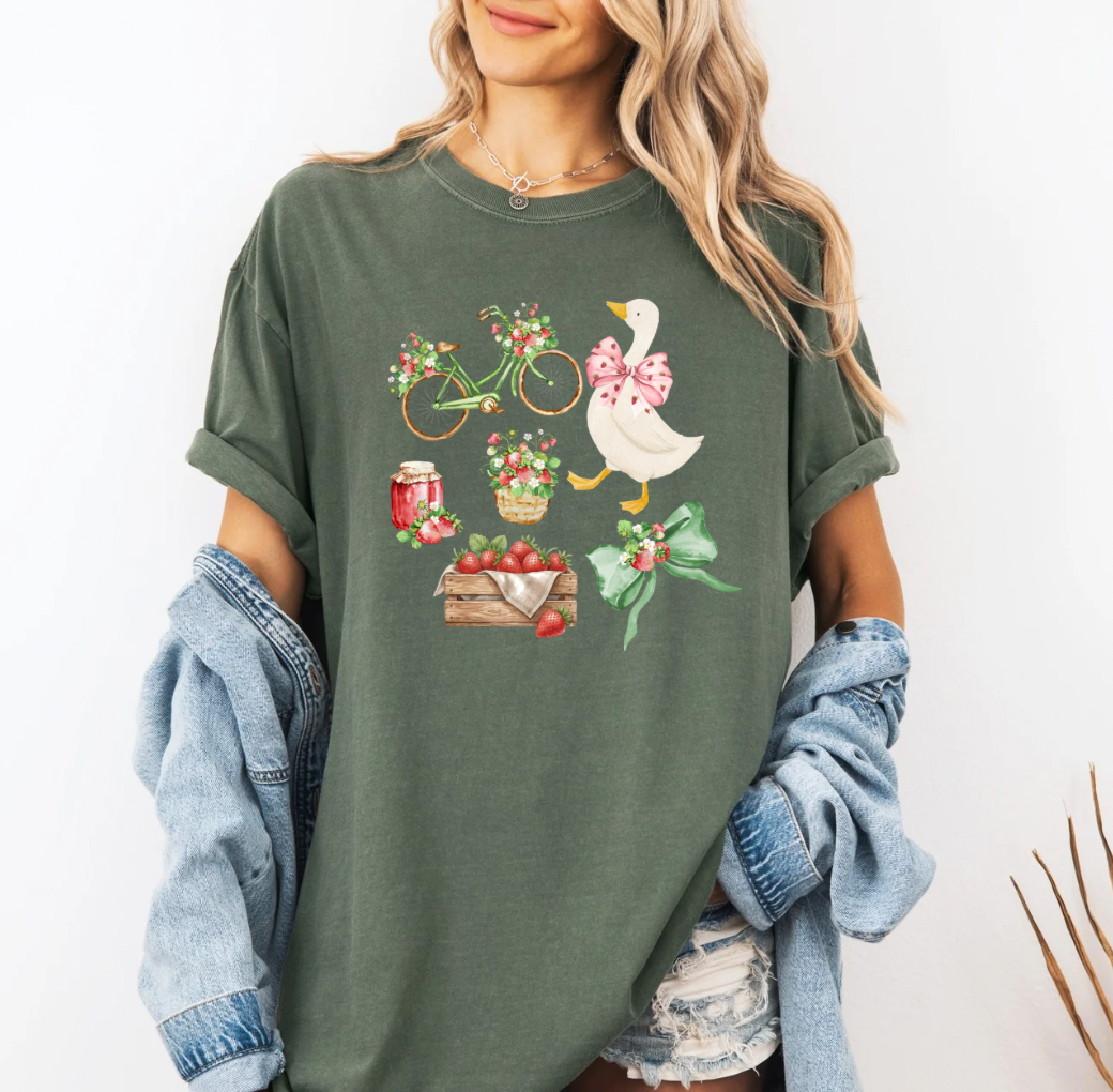 Summer Market T-shirt (Sage)