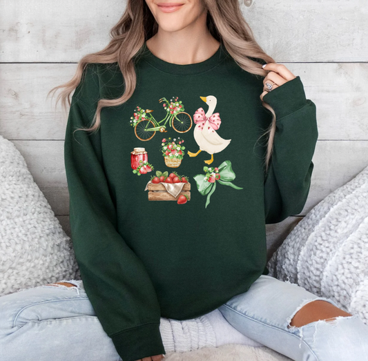 Summer Market Crewneck (Forest)