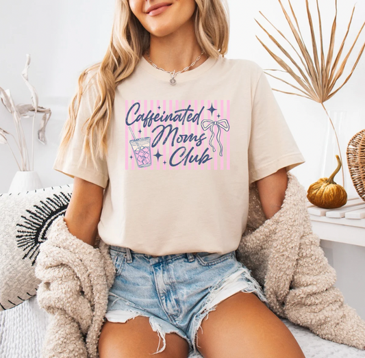Caffeinated Mom T-shirt (Ivory)