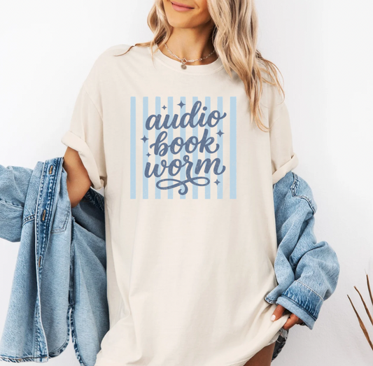 Audiobook Worm T-shirt (Ivory)