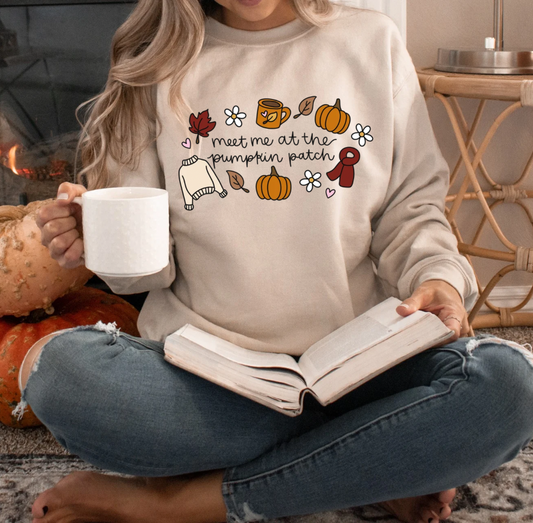 Meet me at the Pumpkin Patch Crewneck (Sand)