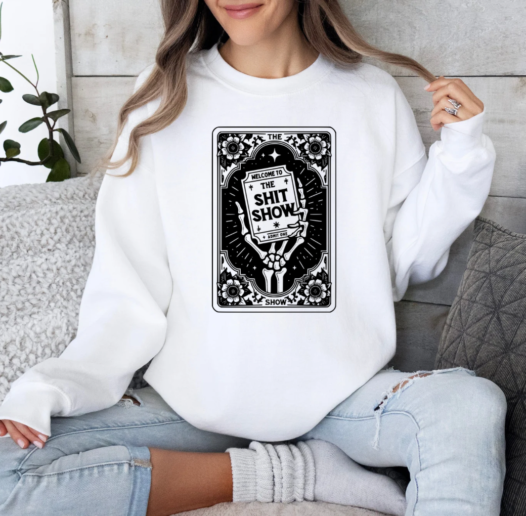 Shit Show Crewneck (White)