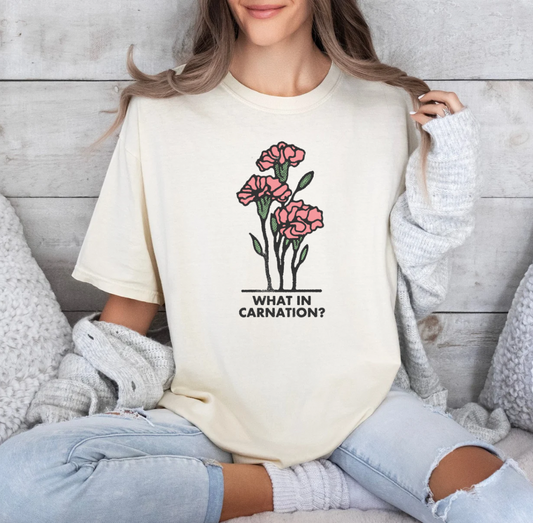 What in Carnation? T-shirt (Tan)