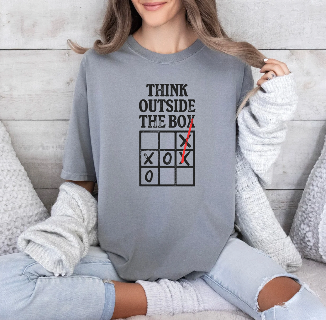 Think Outside the Box T-shirt (Grey)