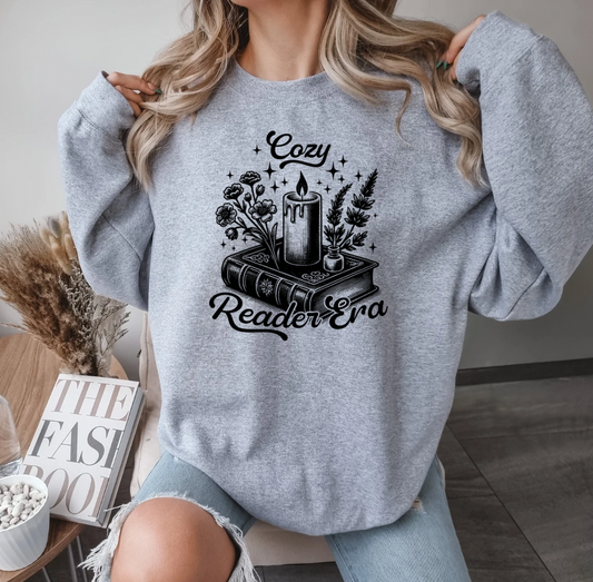 Cozy Reader Crewneck (Grey)