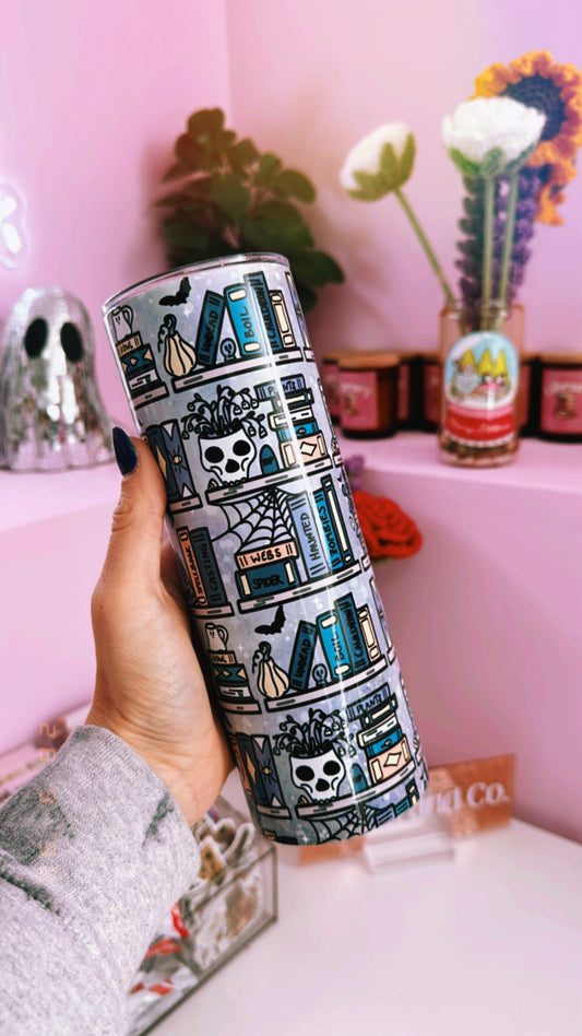 Spooky Book Shelf 20oz Insulated Tumbler