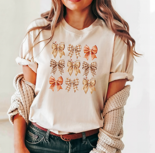 Fall Coquette T-shirt (Beige)