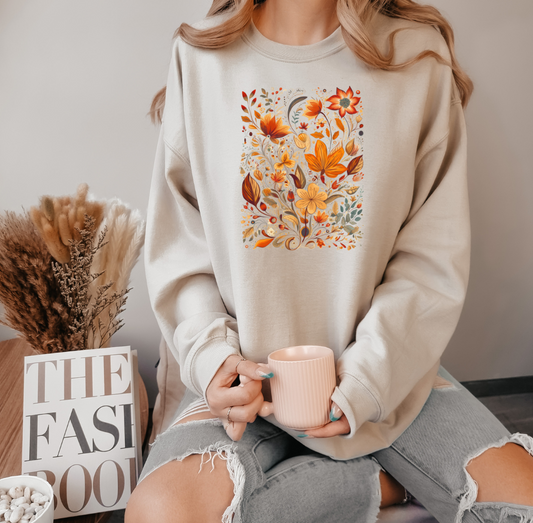 Fall Floral Crewneck