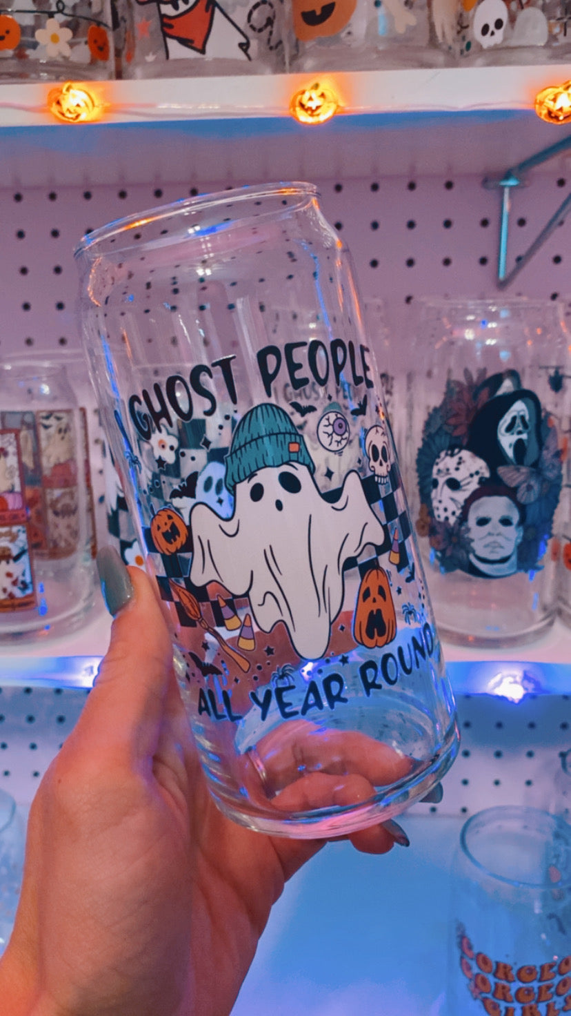 20 oz Ghost Glass Cup