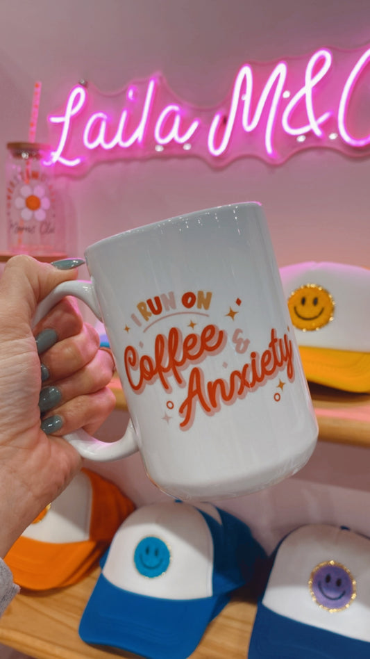 Coffee + Anxiety 15 oz Mug